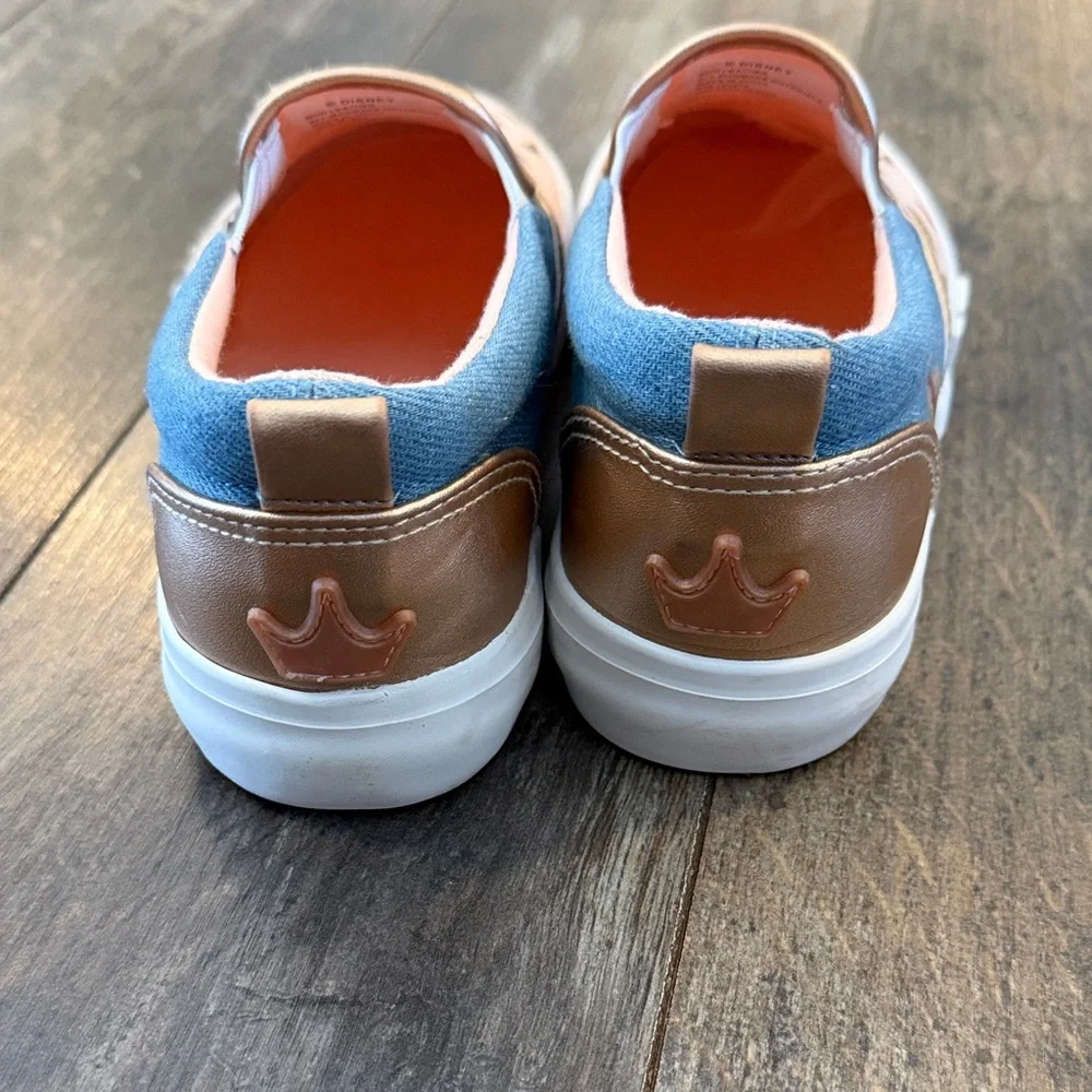 Charming Disney Pink and Gold Kids Slip-On Slippers